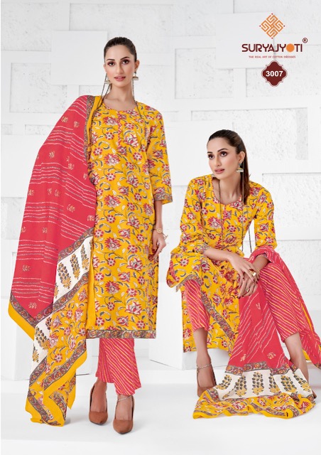 Suryajyoti Preyasi 3 Regular Wear Wholesale Cotton Dress Material
